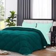 thumbnail image 2 of DNG Creations 1 Piece Reversible Diamond Pattern Comforter ( Aqua-Blue/Teal Colour ) 550 GSM All - Season 100% Egyptian Cotton, 800 TC - California King - Size, 2 of 7