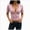 A155-Light Pink, variant on Womens Deep V-Neck Striped Ribbed Short Sleeve Top,Slim Fit Crop Tee