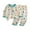 Green, variant on Toddler Pajamas Girls Boys Toddler Kids Kid Girls Boys' Casual Long Sleeve Casual Loungewear Thin Home Clothing Two Piece Set Pjs for Kids