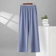 thumbnail image 2 of StSilkitty Big and Tall Pajama Pants for Mens Solid Color Elastic Waist Wide Leg Sleepwear Trousers with Pockets, 2 of 7