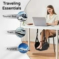 thumbnail image 4 of LANFENG Airplane Foot Hammock With Premium Memory Foam,Foot Hammock For Plane Travel,Airplane Hammock Foot Rest For Airplane,Train Travel And Office Use, 4 of 6
