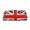 Gold, variant on Union Jack All Uk Flag Pencil Case Pouch Organizer, Leather Stationery Bag Daily Cosmetics Holder