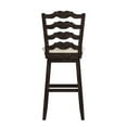 thumbnail image 4 of Weston Home Sheena French Ladder Back Swivel Bar Stool, Antique Black, 4 of 5