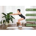 thumbnail image 3 of StrongTek 17.5 inch Anti-Slip Wood Rocker Balance Board, Natural, 3 of 8