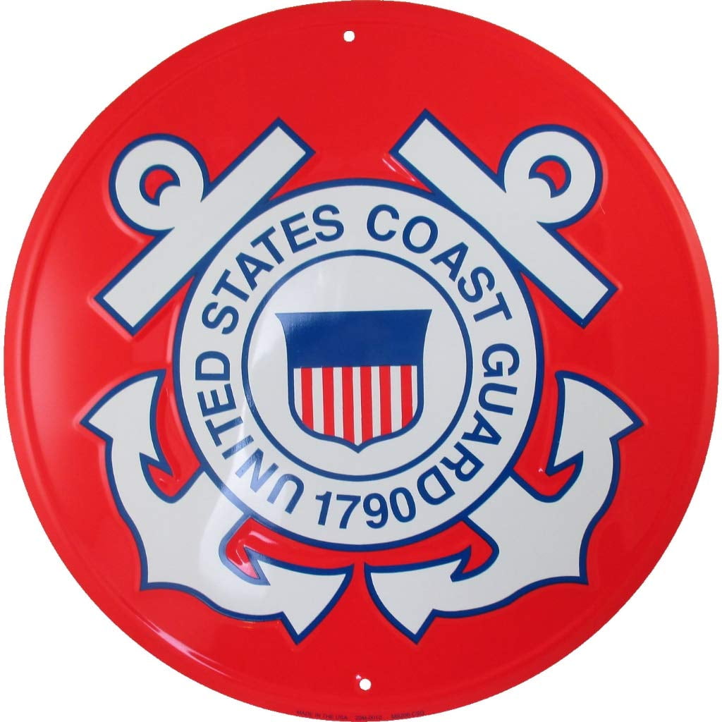 Tags America United States Coast Guard Emblem Metal Sign - USCG Logo, 12 inches - Walmart.com