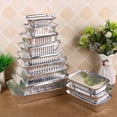 thumbnail image 3 of 10 Pcs Barquettes Jetables en Aluminium de Forme Rectangulaire pour Emporter avec Couvercles en Aluminium/sans Couvercle, 3 of 6