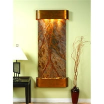 Inspiration Falls - Brown Rainforest Marble Wall Fountain