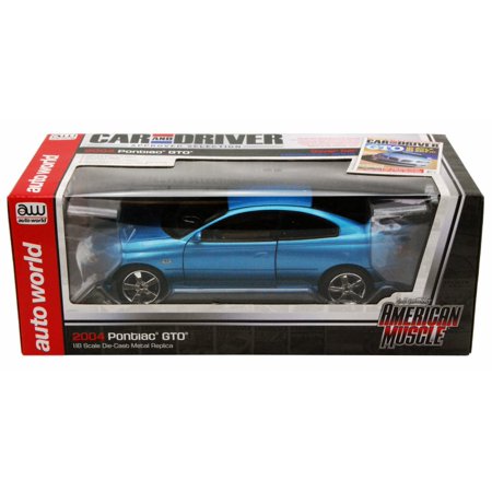 2004 Pontiac GTO, Bermude Blue - Auto World ERTL AMM1025 - 1/18 scale Diecast Model Toy