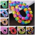 thumbnail image 2 of U8MO Rainbow Coated 8mm 10mm Cube Faceted Cut Opaque Glass Loose Beads lot-Light Purple Pink-8mm 30pcs, 2 of 4