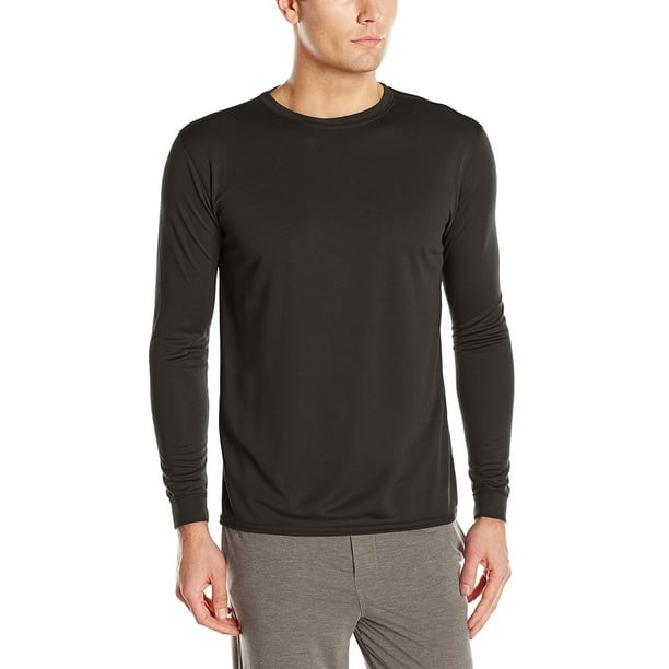 Fruit Of The Loom Men S Repreve Performance Thermal Long Sleeve Crew Shirt Black Soot X Large Walmart Com Walmart Com