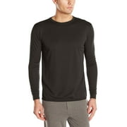 Fruit of the Loom Men's Repreve Performance Thermal Long Sleeve Crew Shirt, Black Soot, X-Large