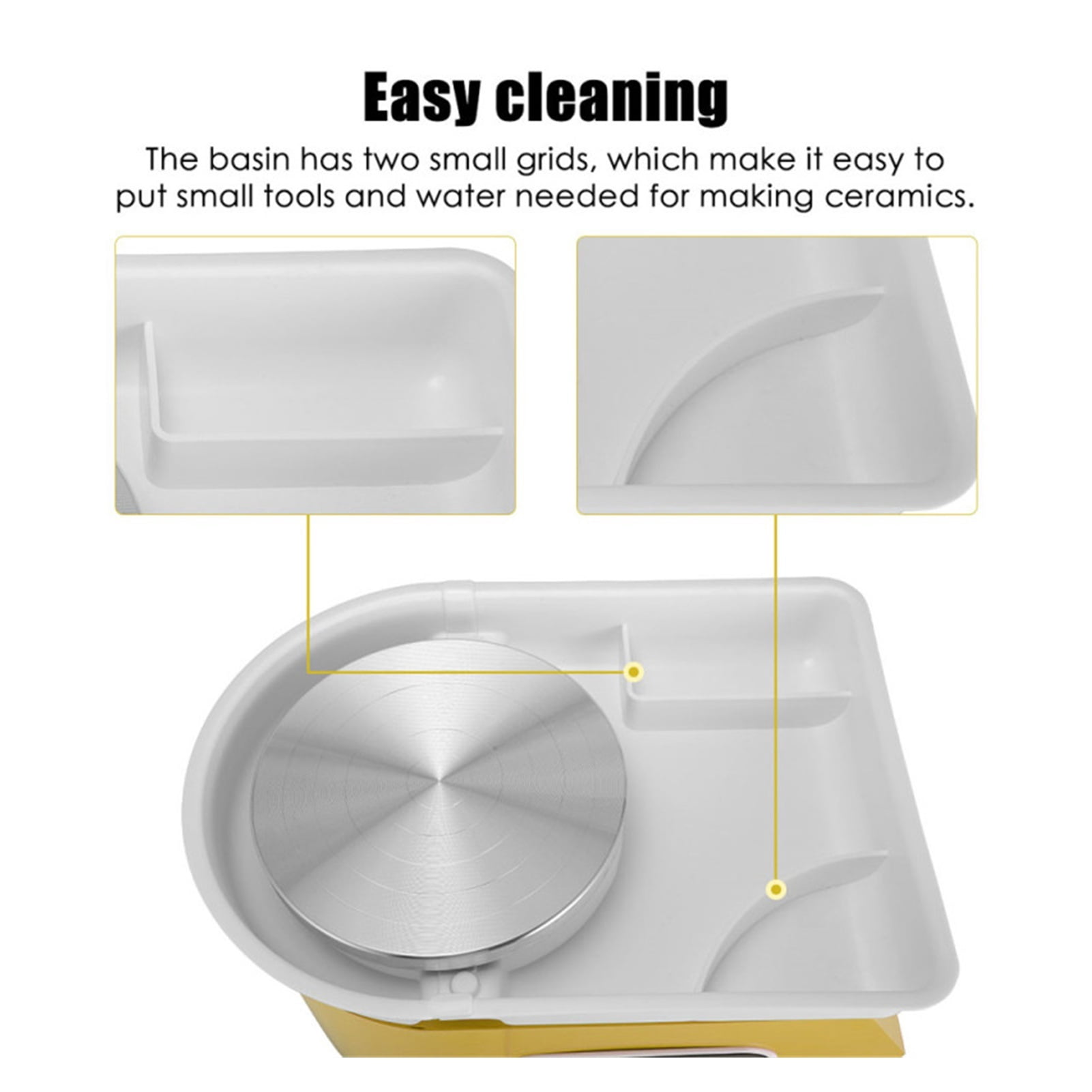 Advanced Ceramic Wheels With Dual Control Liquid Crystal Display, Detachable Basin For Professional Ceramic Crafts For DIY Clay ,Wide Ranging Usage