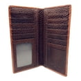 thumbnail image 2 of Premium Western Genuine Woven Leather Cow Fur Double Pistol Mens Bifold Wallet In Multi Color, 2 of 4