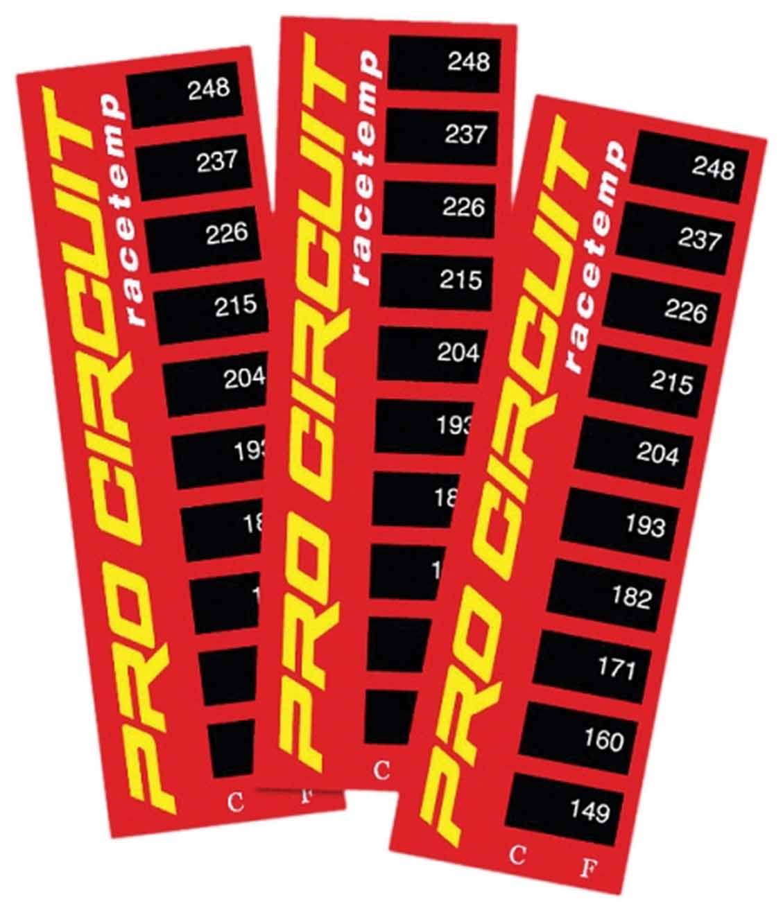 Pro Circuit Heat Temperature Strips 3Pack (PC40190000)