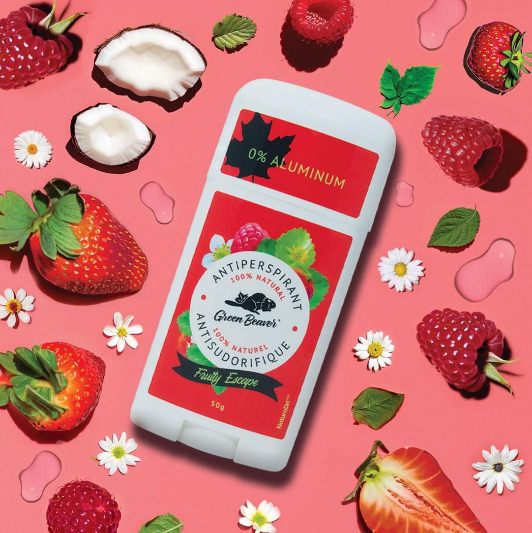 Green Beaver Antisudorifique 100% naturel - Escape Fruité Contenance 50 g