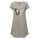 thumbnail image 4 of Vestido de cáñamo de bambú con estampado de cobertura suelta y cuello en V retro vintage de manga corta para mujer Fridja  qw6039, 4 of 6