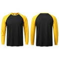 thumbnail image 3 of Mlzmgr Plus Size Sports Shirts Men L-5XL Long Sleeve Crewneck Pullover Mens Shirts Gym Workout Tops for Men, 3 of 3