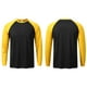 thumbnail image 3 of pstuiky camisetas de manga larga para hombre, Camisa deportiva ligera y transpirable de manga larga con cuello redondo y bloques de color para hombre camisetas de hombre xxxl, 3 of 3