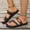 Brown, variant on Womens Extra Wide Breathable Mesh Hollow Slide Sandals, Wide Foot Sandals for Women Dressy, Orthopedic Comfortable Beach Walking Shoes for Summer Vacation