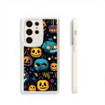thumbnail image 1 of Moderno y funcional: elegante funda de teléfono plateada mate de doble capa con ilustraciones para iPhone 15 Pro Max 14 13 12 Pro 11, 1 of 4
