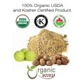 thumbnail image 5 of Organic Way Triphala Herbal Powder - Organic Formula of Amla, Haritaki & Bibhitaki | Organic & Kosher Certified | Raw, Vegan, Non GMO & Gluten Free | USDA Certified | Origin - India (1/2 lbs / 8 oz), 5 of 5