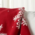 thumbnail image 3 of SAFAVIEH Holiday Snow Throw, 50" x 60", Red/White, 3 of 6