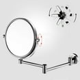 8Inch Wall Mounted Makeup Mirror, Premium TwoSided Bathroom Vanity