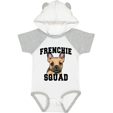 

Inktastic Cute French Bulldog Frenchie Squad Gift Baby Boy or Baby Girl Bodysuit