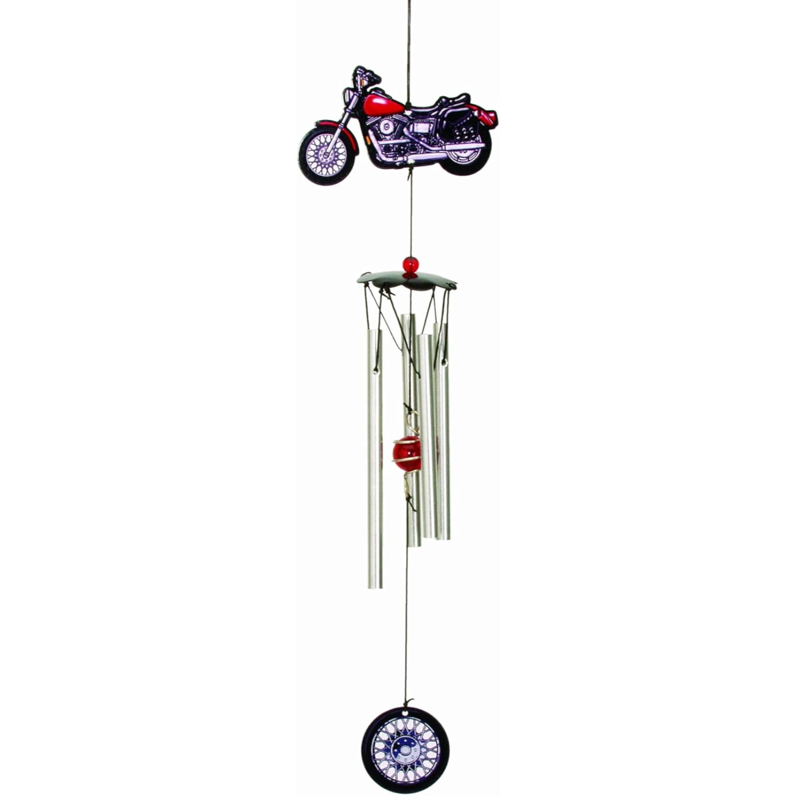 Spoontiques Decorative Wind Chime, 5.25"H, Metal Motorcycle