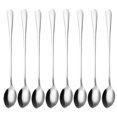 thumbnail image 1 of 8Pcs Silver Long Handle Spoons Flatware Coffee Drinking Tools Kitchen Gadget, 1 of 5