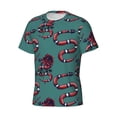 thumbnail image 3 of Rocae Snake And Rose for Men's Moisture-Wicking Crew Tee - T-Shirt for Sports, Outdoor Activities, and Casual Wear, 3 of 9