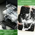 thumbnail image 4 of Silicone Dish Drying Mat for Kitchen Counter with Built-in Drain, Easy Clean Pad for Countertop Protection, Non-Slip Drain Pad , Multiple Use (Black, 16" x 13"), 4 of 7