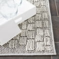 thumbnail image 4 of SAFAVIEH Global Hermite Bordered Indoor/Outdoor Area Rug, Grey/Ivory, 8' x 10', 4 of 6