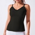 thumbnail image 4 of BUIGTTKLOP Womens Tank Tops with Built in Bra Summer Adjustable Spaghetti Straps Camisole Slim Fitted Cami Tanks, 4 of 6