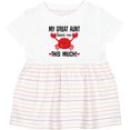 thumbnail image 3 of Inktastic My Great Aunt Loves Me Girls Baby Dress, 3 of 5