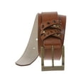 thumbnail image 2 of 1 1/2 Inch Genuine Leather Jean Belt With Rhinestone Loop Detail, 2 of 2