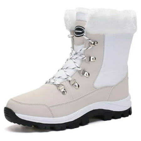 Element & Stitch Women s Winter Boots Outdoor Waterproof Snow Boots Warm Insulated Lace up Shoes