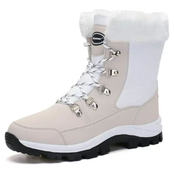 Element & Stitch Women's Winter Boots Outdoor Waterproof Snow Boots Warm Insulated Lace up Shoes