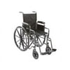 K1-Lite Wheelchair Removable Desk-Length Arms 20"