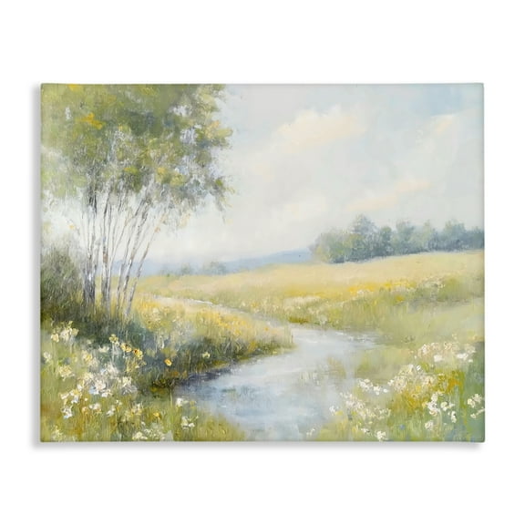 Stupell Industries Tranquil River Stream Canvas Wall Art, design by Creative Studio, 36 x 48
