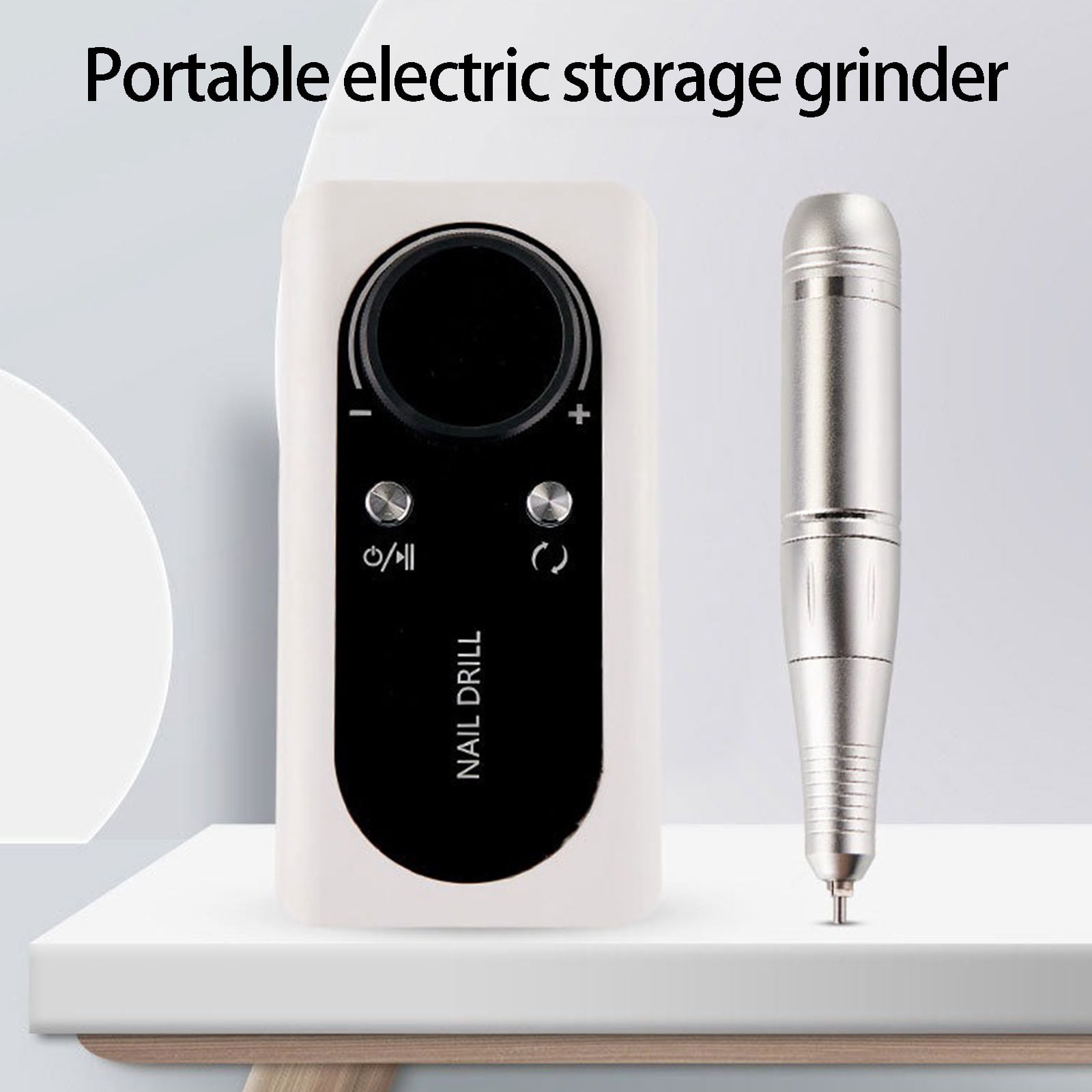 Electric Nails Drill Nails Grinder Set USB Connection 6 Drill Heads for Easy Travel Use Easy Manicure Applications