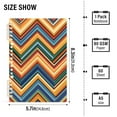 thumbnail image 2 of FORMRS 1-Subject Spiral Notebook 8" x 5" College Ruled 60 Refillable Sheet A5 Hard Cover, 2 Pack, Orange Geometric, 2 of 7