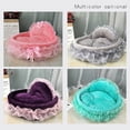 thumbnail image 3 of Elegant Lace Dog Puppy Bed Ruffled Princess Sofa for Small to Medium Pets, 3 of 18