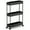 3-tier Black, variant on Slim Rolling Storage Cart Organizer with Slide-Out Shelves, Mobile Utility Cart for Kitchen, Bathroom, Living Room, Laundry Room & Dresser
