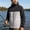 Gray, variant on Mens Hiking Jacket Standard Short Hooded Color Block Full Zip Outer Coat, Elastic Cuff Hem Hidden Side Pockets for Backpacking Trail Trips Gray XXL
