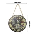 thumbnail image 3 of TIMIFIS Wooden Tag, Home Decor Independence Day Wooden Crafts Welcome Door Hanging Creatives Home Furnishings Independence Day Wooden LED Light Hanging, 3 of 6