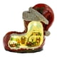 thumbnail image 5 of Caja de música navideña con tren giratorio, escultura de resina, coleccionable, eléctrica, única, para niños y adultos, adorno de con luces., 5 of 10