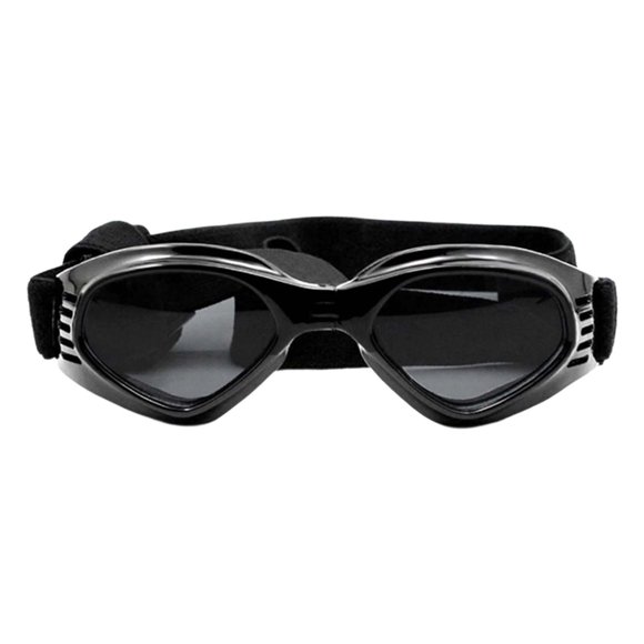 Gafas de sol para perros pequeños con correa ajustable Gafas ovaladas antiniebla para mascotas Gafas de sol duraderas para perros