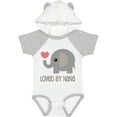 thumbnail image 3 of Inktastic Loved by Nana Grandchild Elephant Boys or Girls Baby Bodysuit, 3 of 5