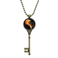 thumbnail image 1 of Ocean Jellyfish Science Nature Picture Key Necklace Pendant Tray Embellished Chain, 1 of 3